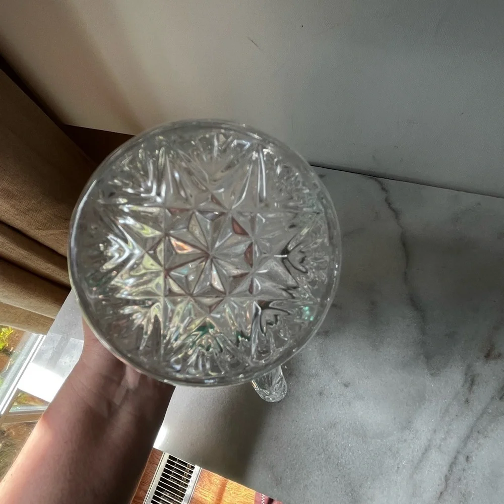 Faceted Daisy Burst Pitcher